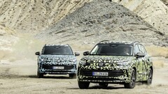 New Tiguan prototypes in digital camo. (Source: Volkswagen)