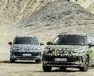 New Tiguan prototypes in digital camo. (Source: Volkswagen)