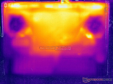 Surface temperatures stress test (underside)
