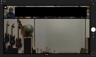 Windows camera app – dark image quickly becomes noisy