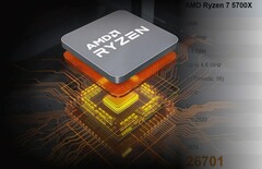 The Ryzen 7 5700X is one of the new enthusiast-level desktop processors from AMD. (Image source: AMD/PassMark - edited)