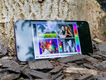 The Samsung Galaxy A56 outdoors