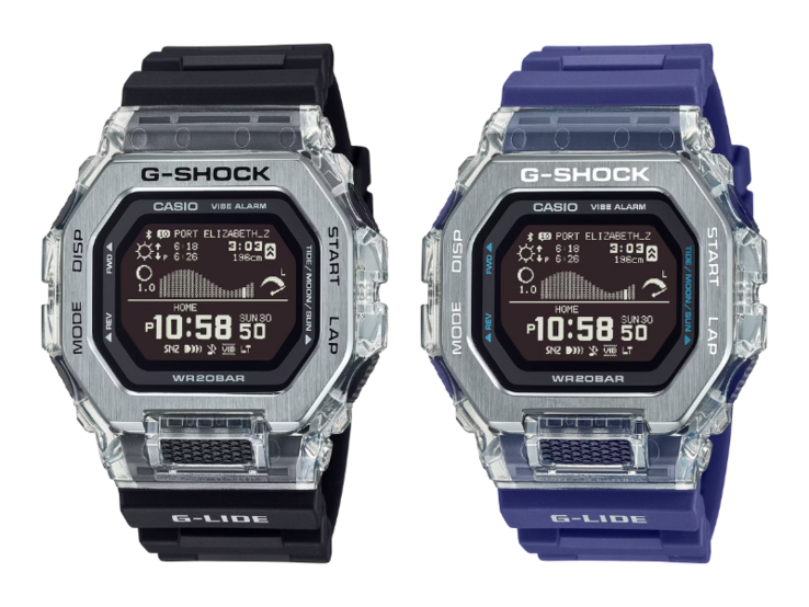 From left to right: the Casio GBX100S-1 and GBX100S-2 watches. (Image source: Casio)