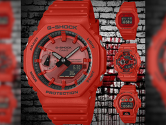 From left to right (clockwise), Casio GA-2100RRB-4A, DW-5600RRB-4, GA-110RRB-4A, and DW-6900RRB-4. (Image source: @geesgshock on Instagram)