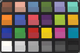 ColorChecker Passport: The lower half of each area of colour displays the reference colour