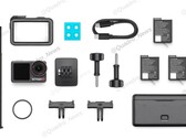 The DJI Osmo Action 5 Pro will feature 3 batteries for extended recording sessions. (Image source: @Quadro_News via Twitter/X)