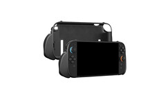 A promotional image displaying Genki&#039;s Attack Vector modular grip case for Nintendo Switch 2. (Image Source: Genki)