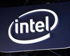 Intel corporate logo in Las Vegas, at CES 2015