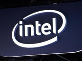 Intel corporate logo in Las Vegas, at CES 2015