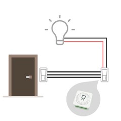 a mini relay, e.g., for mounting behind light switches,