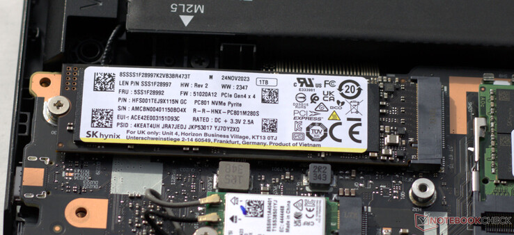 A PCIe 4.0 SSD serves as the system drive.