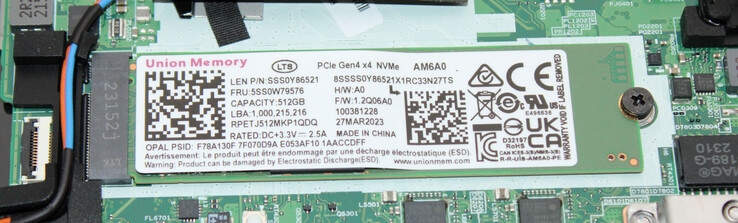 A PCIe 4 SSD serves as system storage.
