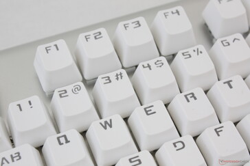 The "2" printing looks perfect on the left half of the keyboard...