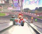 Mariokart World announced for the launch day of the Switch! Pictured: Gameplay trailer showing a track in Mario Kart World (Image Source: Nintendo Direct for Switch 2 screenshot)