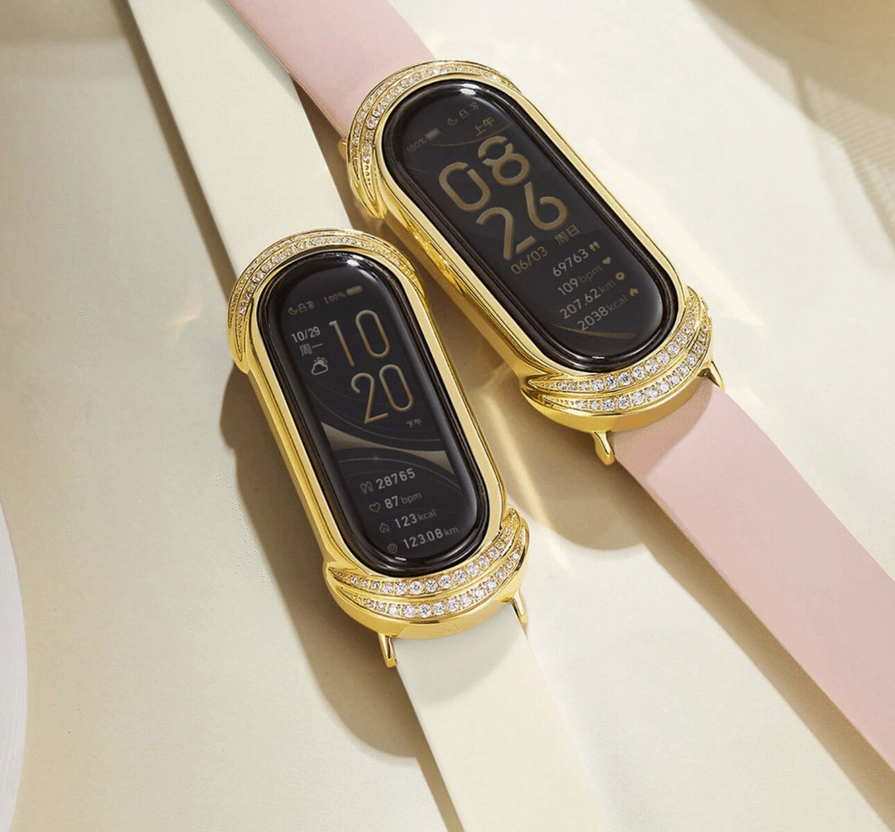 Xiaomi Mi Band 6 sparkles as China Gold collaboration turns inexpensive wearable into diamond-studded luxury item - NotebookCheck.net News