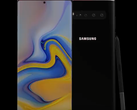 The concept Samsung Galaxy Note 10 phablet's selfie-camera hole sticks out like a sore thumb. (Source: Concept Creator)