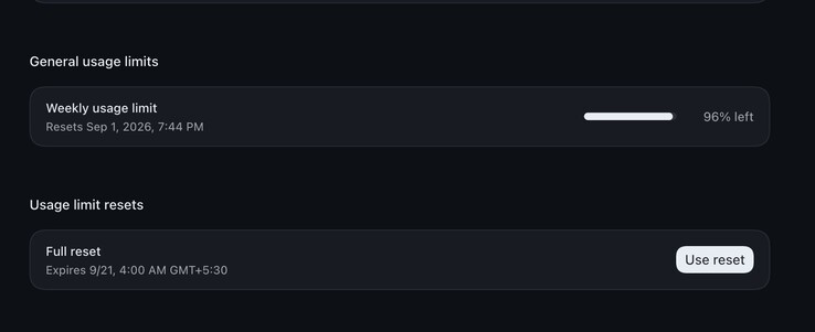 OpenAI resets weekly usage for ChatGPT Plus