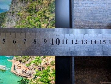 Relatively thick bezels