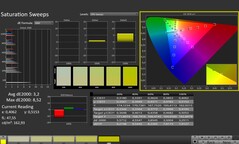 CalMAN: Color saturation