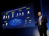 Huawei's CEO presents on the OEM's 5G hardware strategy. (Source: Huawei)