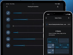 Gaudio Studio for smartphones can separate music back into individual vocal and instrument tracks. (Image source: Gaudio Lab)