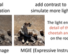 Ein Beispiel für die Ein- und Ausgabe von MGIE. (Bild: arXiv)