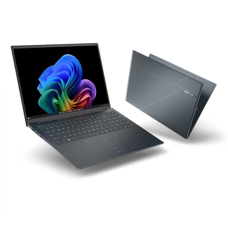 Acer Swift Edge 16 AI SFE16 151T. (Image source: Acer)