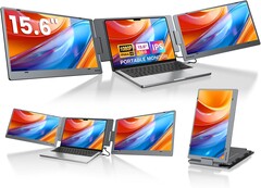 The KYY X90E triple portable monitor comes with dual 15.6-inch IPS panels (Image source: KYY)