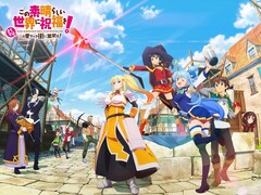 Key visual for Kadokawa’s upcoming free-to-play KonoSuba mobile RPG.