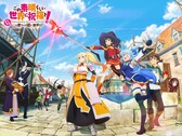 Key visual for Kadokawa’s upcoming free-to-play KonoSuba mobile RPG.