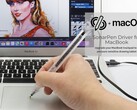 The SonarPen Driver turns a MacBook's touchpad into a drawing tablet that works with a SonarPen stylus. (Image source: SonarPen)