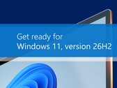 Official promotional banner from Microsoft announcing the upcoming Windows 11 version 26H2.