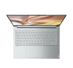 Lenovo Yoga Slim 7 Pro in Cloud Grey with a mylar display. (Image source: Lenovo)