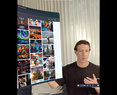Meta CEO Mark Zuckerberg talks about Apple Vision Pro, recorded with the Quest 3's mixed reality passthrough system (image: @zuck / Instagram)