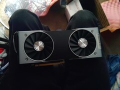 The alleged GTX 2080 has the same reference cooler design as the RTX 2080. (Source: ascendance22 on Reddit)