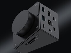 The HubKey is a docking solution with five buttons and a knob. (Image source: HubKey)