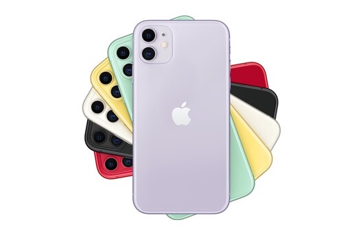 The iPhone 11's rounded edges are much less of an ergonomic nightmare than subsequent releases. The pastel colours are pleasant, too. (Image source: Apple)