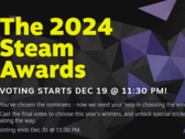 Results for The 2024 Steam Awards have been announced (image source: Valve)