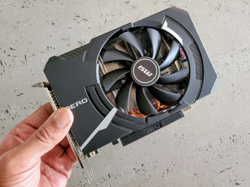 The MSI Aero ITX GeForce RTX 2060 Super GPU. (Image: Notebookcheck)