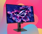 The Asus ROG Strix (XG27ACDNG) QD-OLED gaming monitor features a built-in heatsink to protect against the display from overheating. (Image source: Asus, Unsplash, edited)