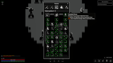 Dark Hunting Ground offers plenty of options for creating complex character builds. (Pictured: A screenshot from Dark Hunting Ground)