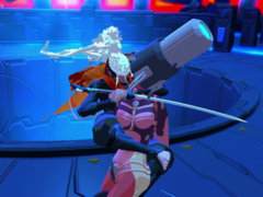 Furi has a unique art style, but above that, the game has received a lot of praise for its synth-heavy soundtrack. (Image source: Steam)