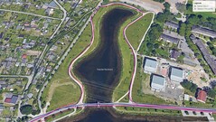 GNSS test trip: lake round trip