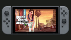 Modders have finally been able to get the Nintendo Switch to run and play GTA V (Image source: Nintendo [Edited])