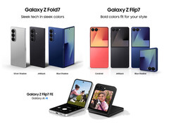 An alleged look at the Galaxy Z Fold7 in the flesh. (Image source: Samsung via Roland Quandt - edited)