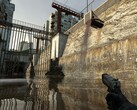 Image from Half-Life 2: Update showing a weapon and sewers. (Image source: Steam)