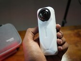 The Insta360 X5 Satin White Limited Edition (Image source: Abhinav Fating/Notebookcheck)