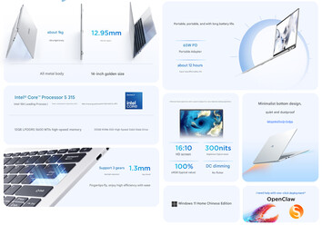 Main specs of the Lecoo Air 14 (machine translated)