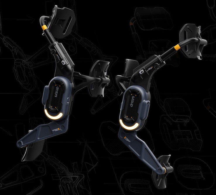 Dnsys Z1 Exoskeleton Pro - Death Stranding 2: On the Beach knee exoskeleton. (Image source: Dnsys)