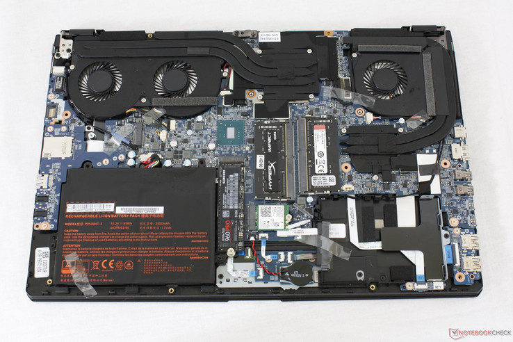 All upgradeable components are neatly arranged with none on the other side of the motherboard